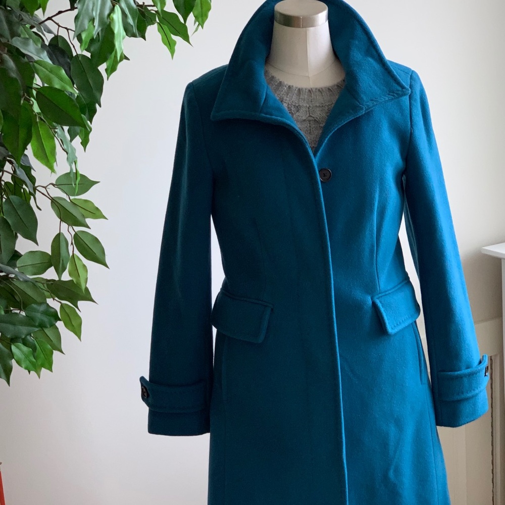 Teal green Lands End Coat